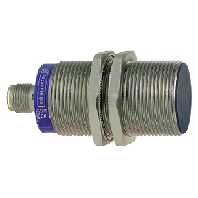 TES Electric Inductive Proximity Metal Barrel Sensor; 30mm; Embeddable; 12-48VDC; NO; PNP; Connector - M12